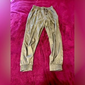 Olive joggers